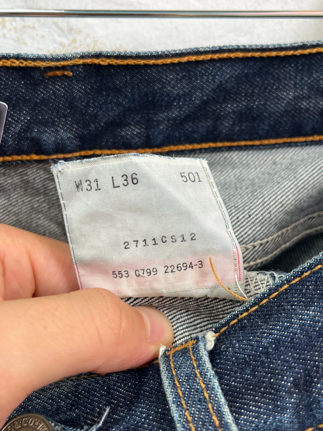 Levis 501XX MADE IN USA 데님 팬츠 W31/L36 상품이미지8