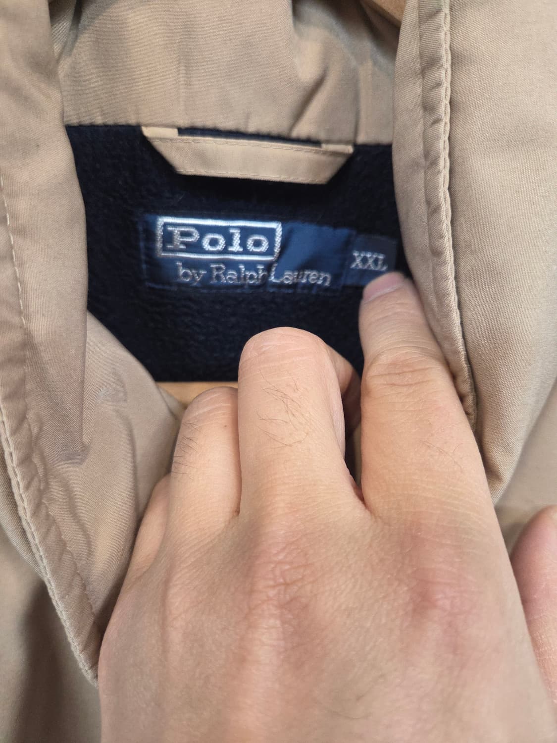 폴로랄프로렌 올드스쿨 윈터 안감플리스 해링턴 자켓 xxl 상품이미지3