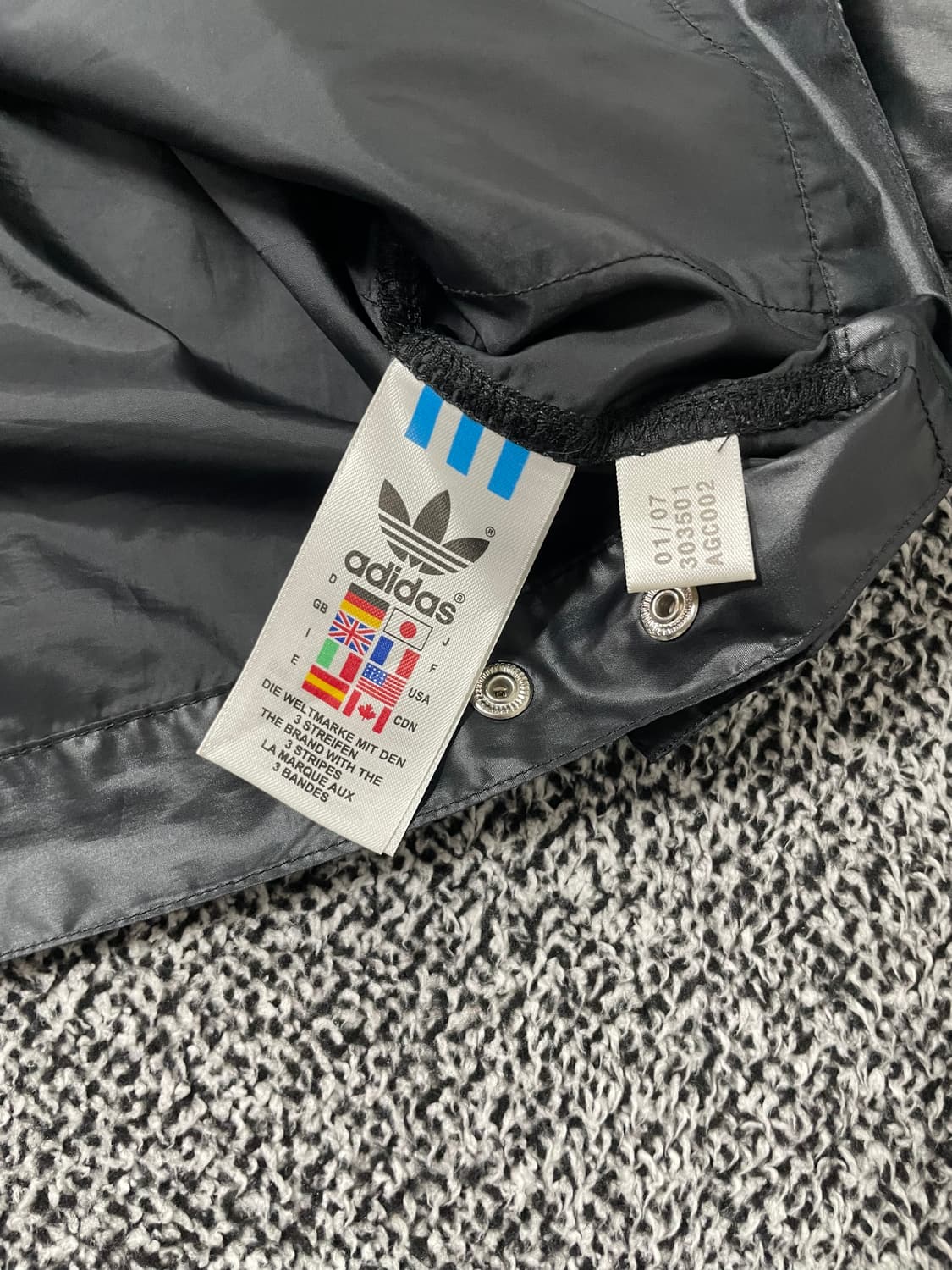 빈티지9. 아디다스 올드스쿨 빈티지 글로시 져지 바이커 점퍼 상품이미지4