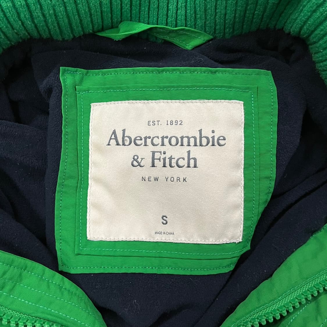 [정품/S] 아베크롬비 그린 패딩 점퍼 b18 상품이미지5