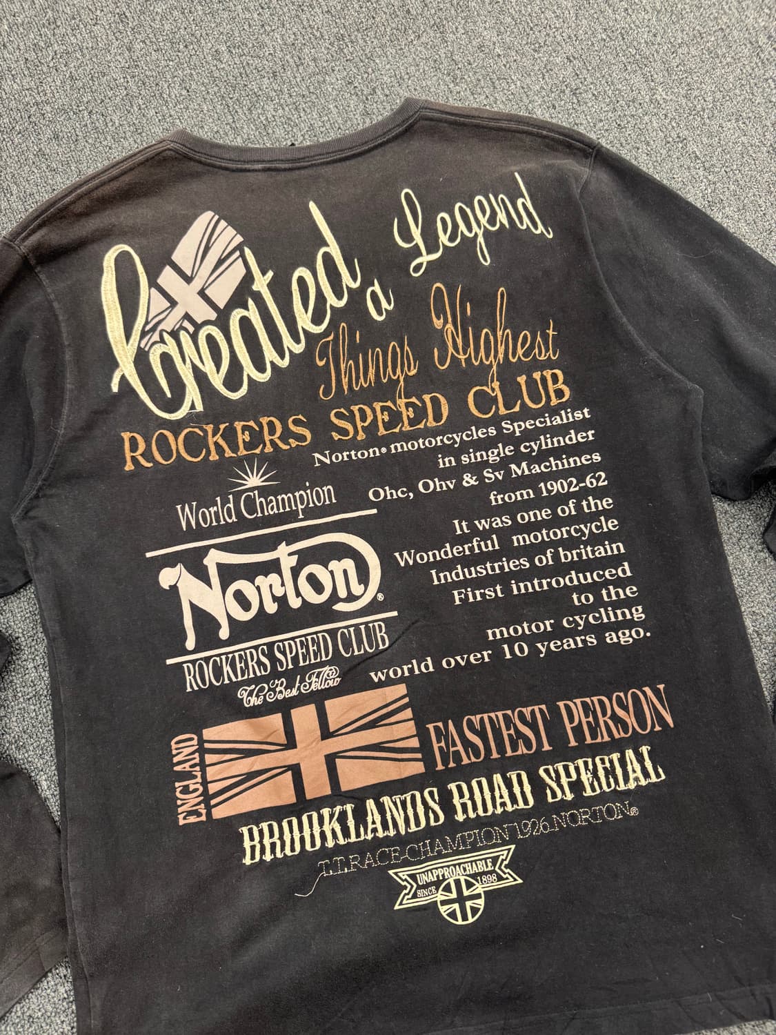 XL)노턴 빈티지 자수 브이넥 롱슬리브 상품이미지5