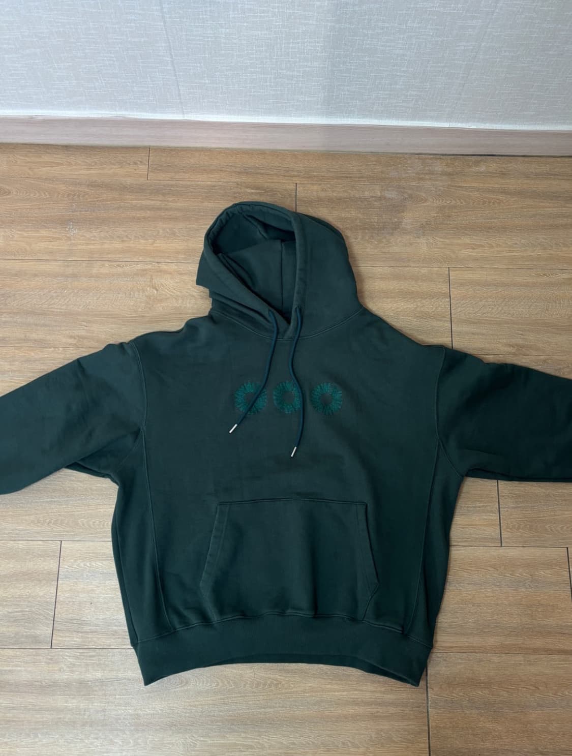 999humanity EVERYDAY LOGO HOODIE(GREEN) 상품이미지2