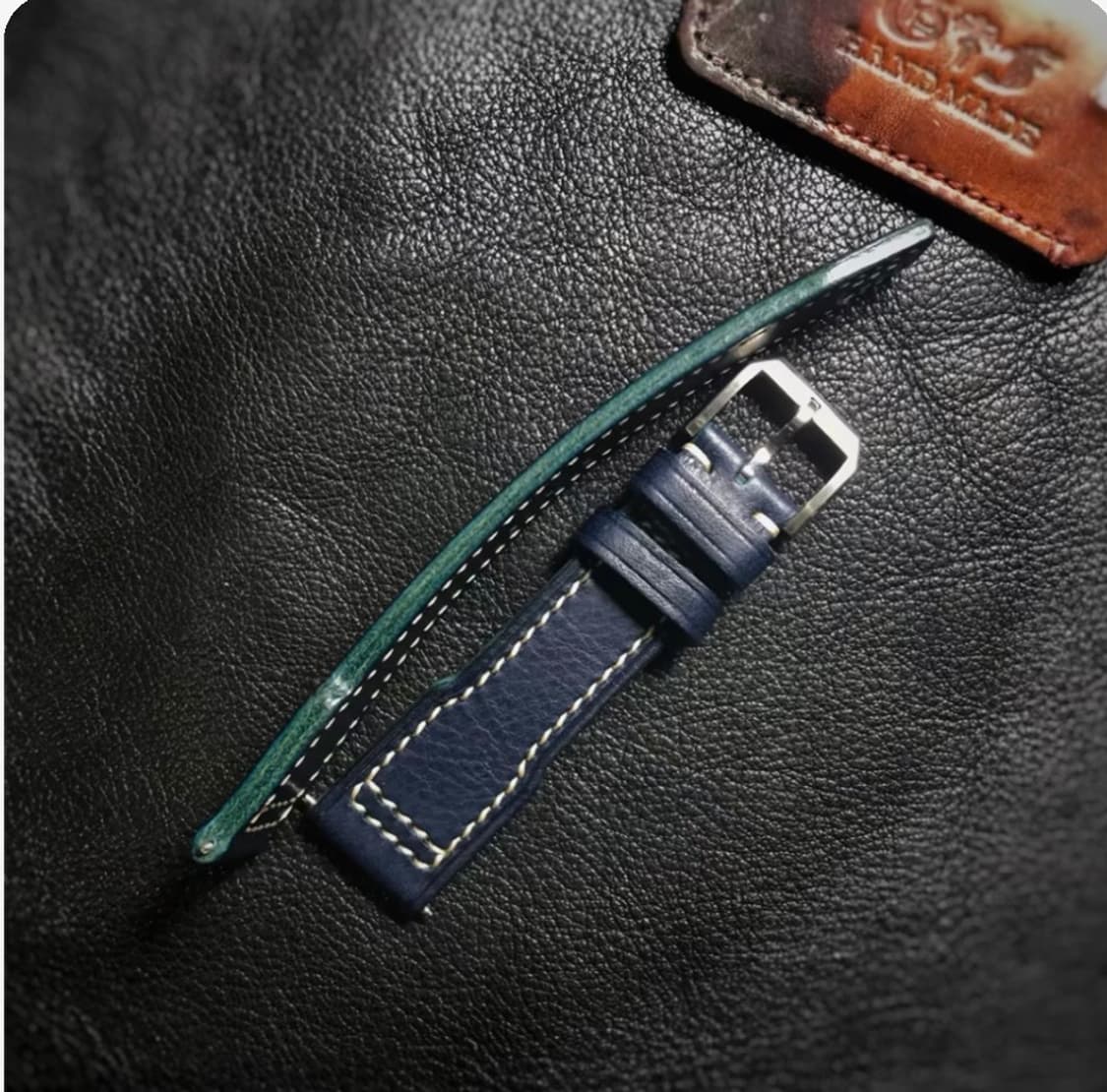 Oceanora 핸드메이드 가죽 시계줄 20/21/22mm 상품이미지7