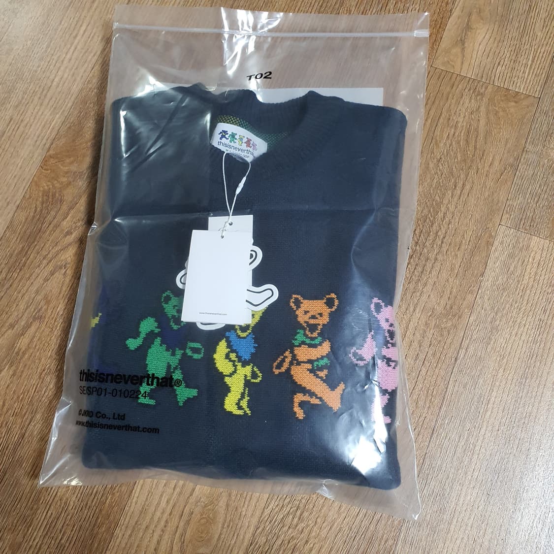 디스이즈네버댓 x 그레이트풀 데드 니트 스웨터 네이비 상품이미지2