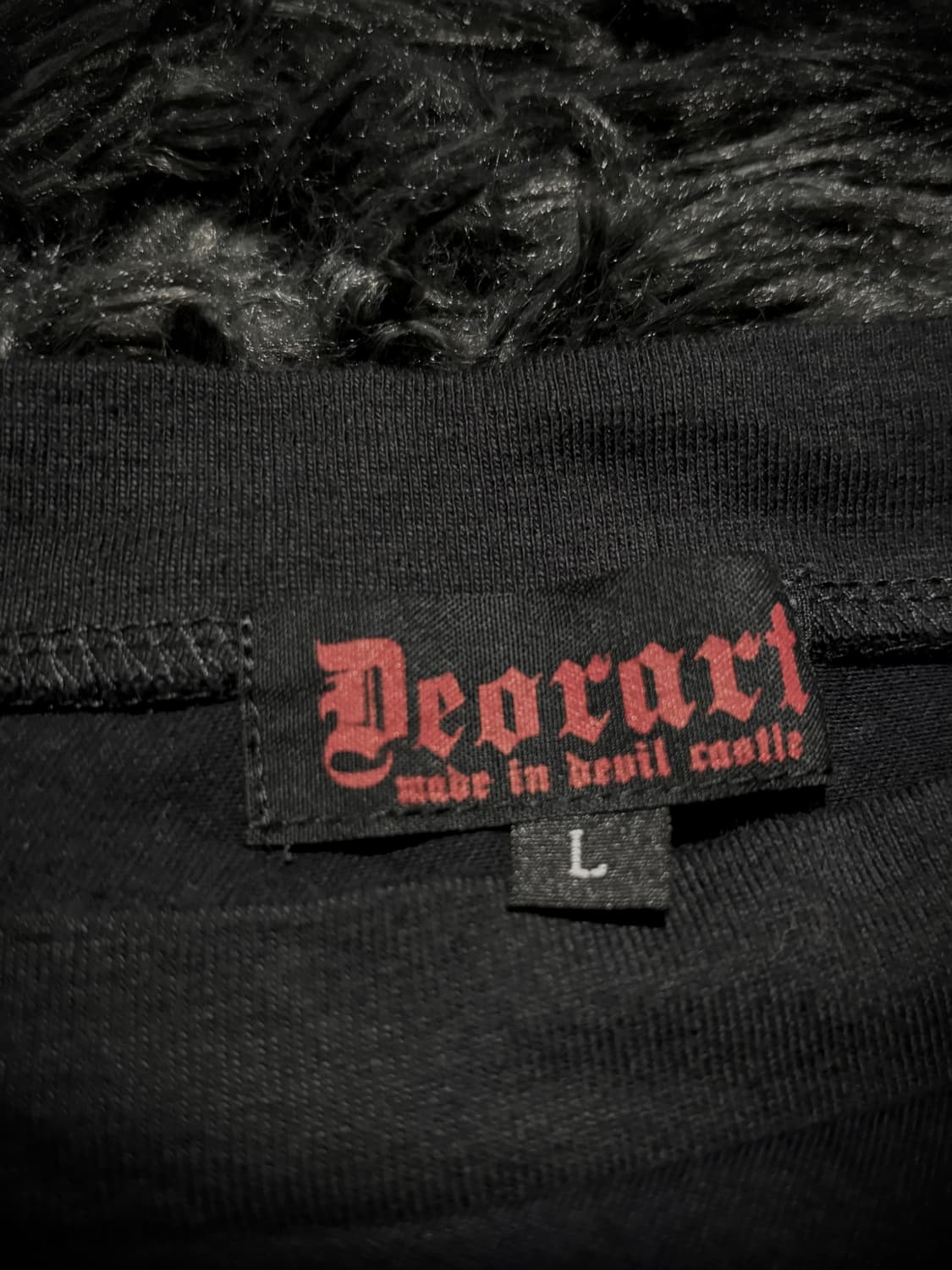 Deorart 프린지 펑크 그래픽 언발 슬리브리스 상품이미지9