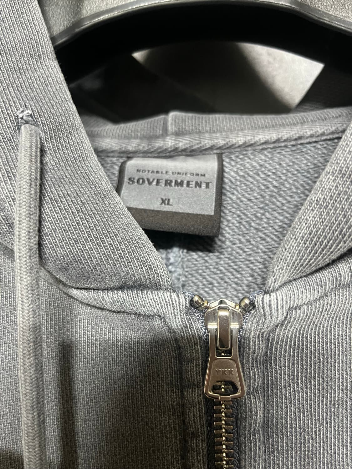 XL)소버먼트 헤비 후드집업 네이비스톤 상품이미지2