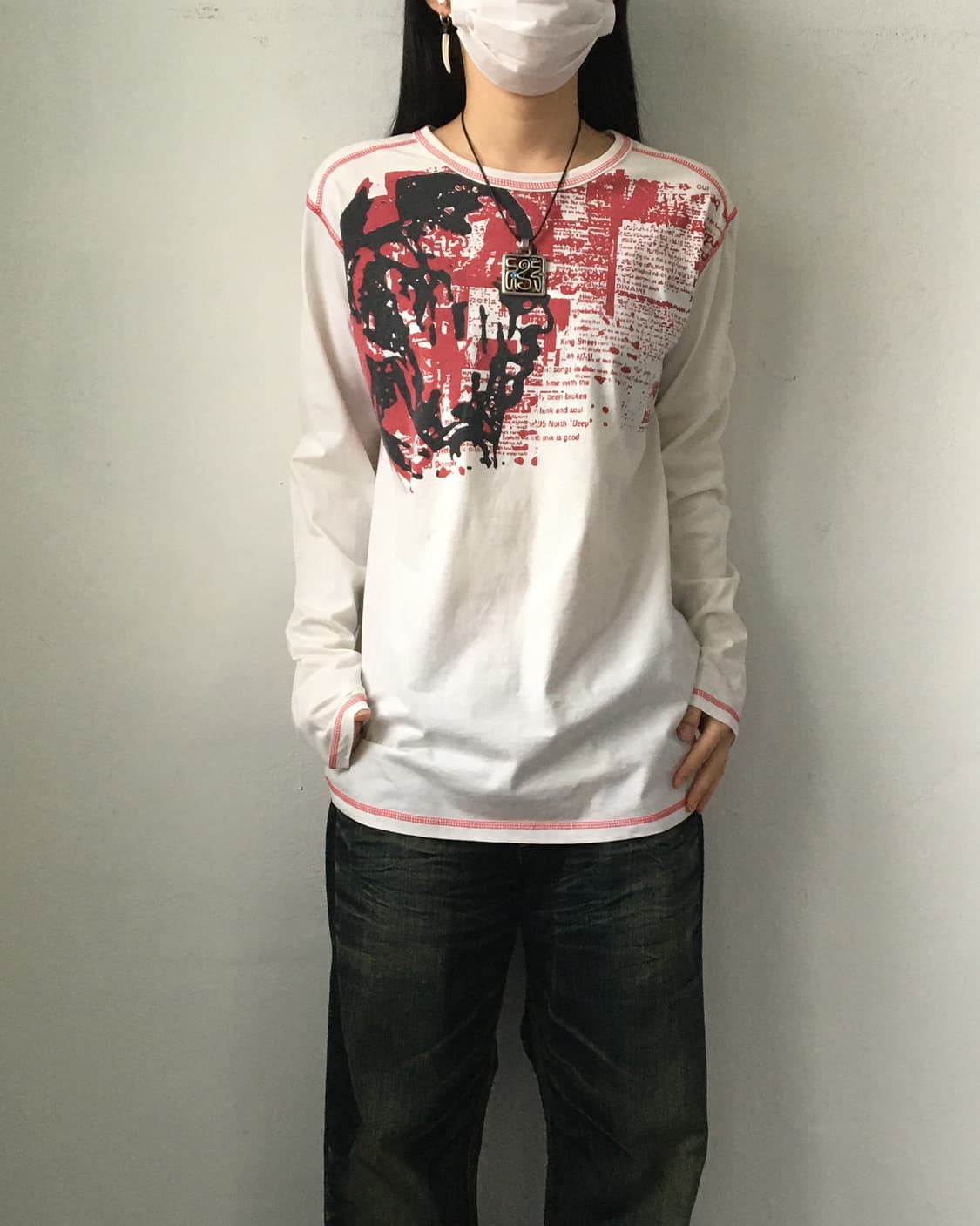 Printing stitch point sleeve 상품이미지1