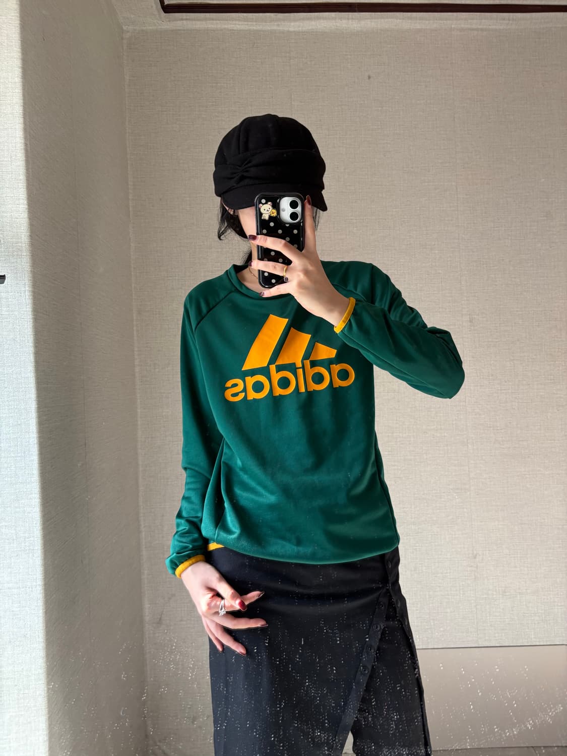 아디다스 그린 빅로고 롱슬리브 상품이미지3