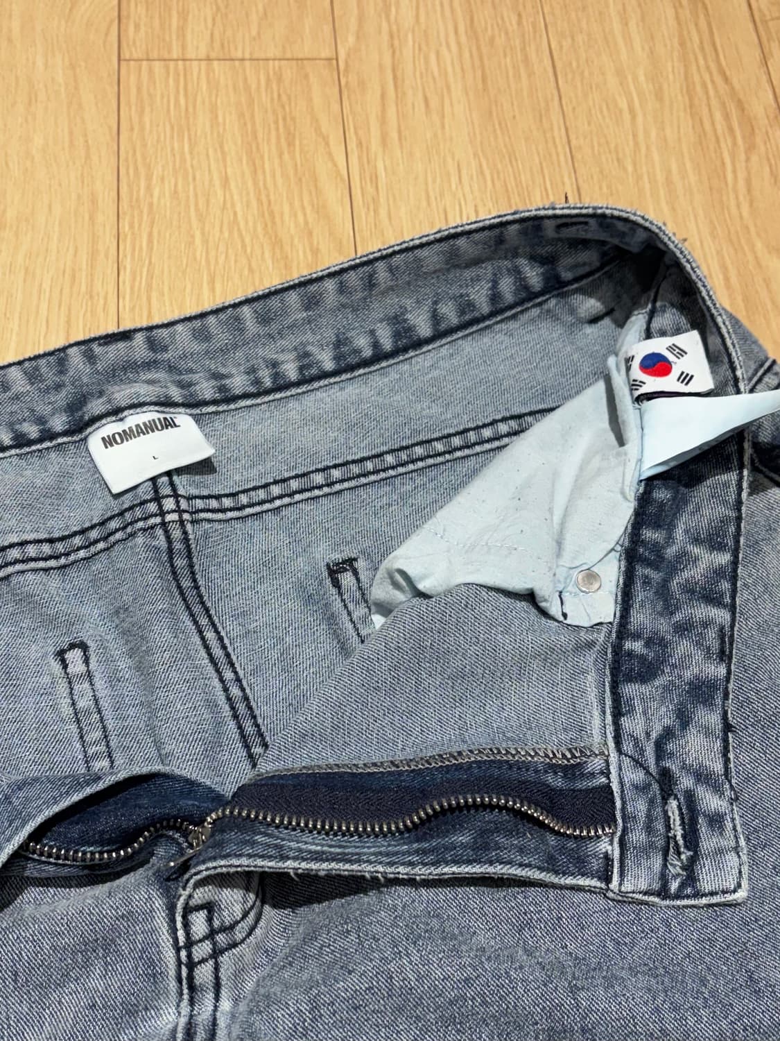 노매뉴얼 데님팬츠 L 상품이미지4