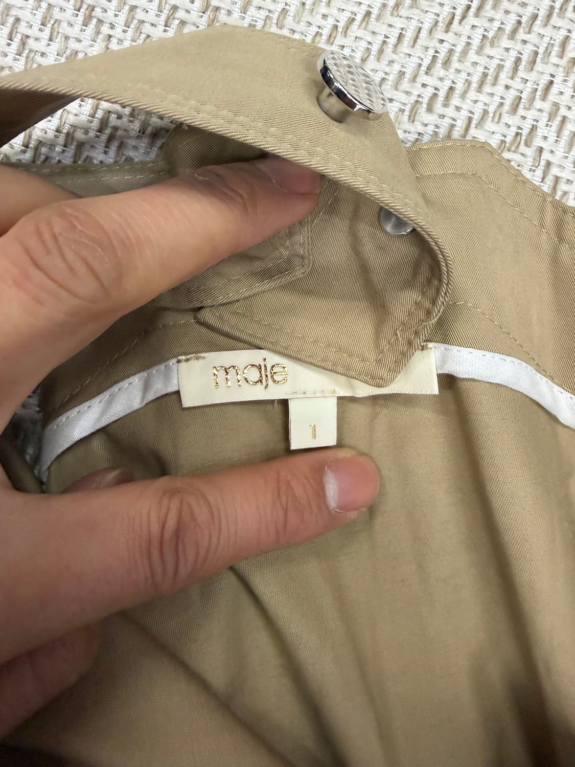 정품) 마쥬 여성 베이지 멜빵 바지 점프수트 1 상품이미지7