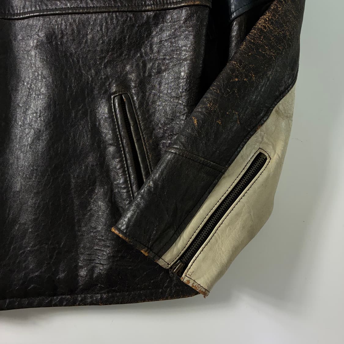 Michiko 미치코 코시노 90‘s 램스킨 레더 라이더 자켓 상품이미지5