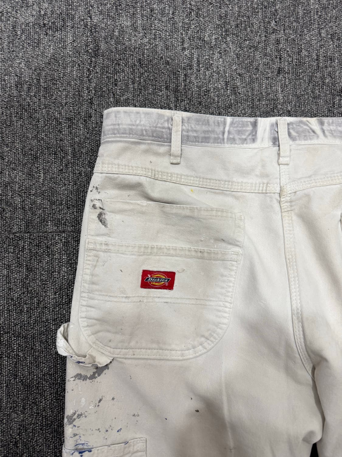 올드 빈티지 디키즈 더블니 화이트 페인트 팬츠 34 상품이미지8
