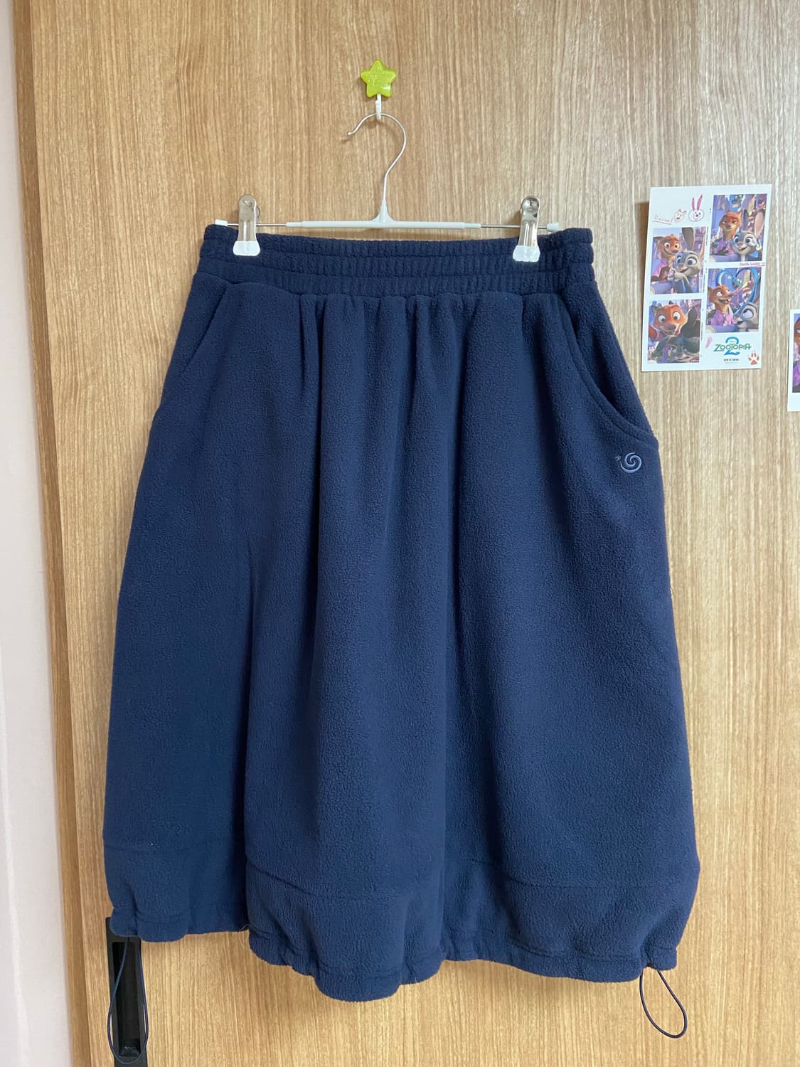 AEAE 에이이에이이 벌룬 플리스 스커트 네이비 상품이미지1