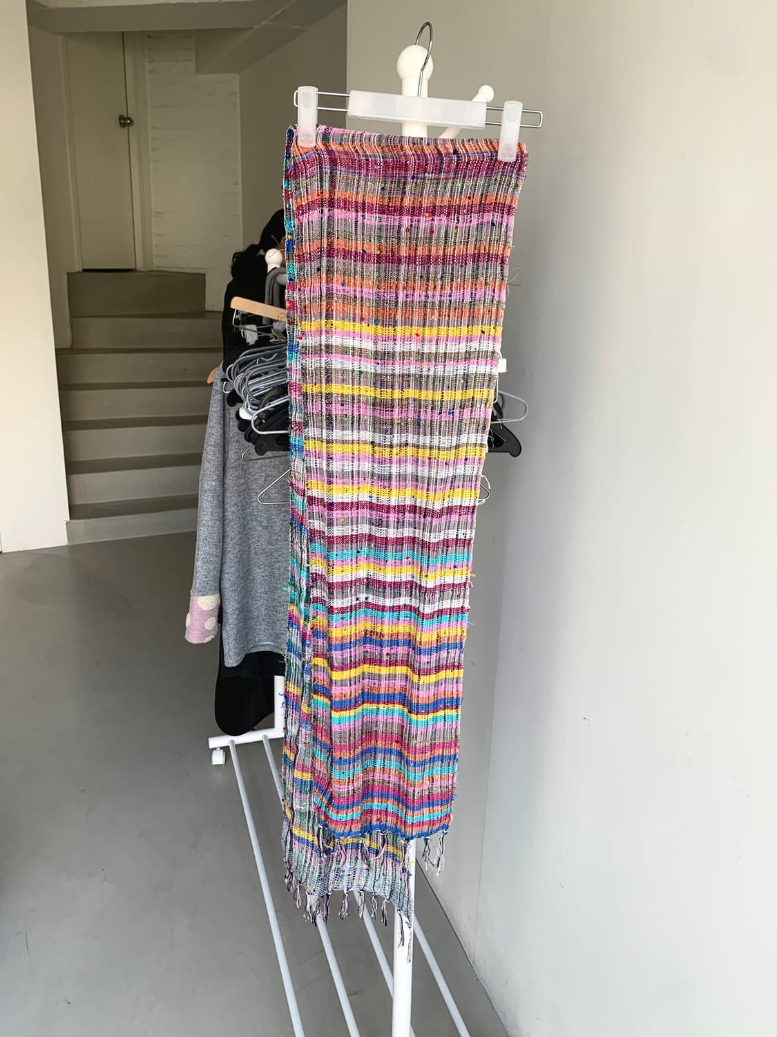 JPN vtg rainbow 머플러 상품이미지2