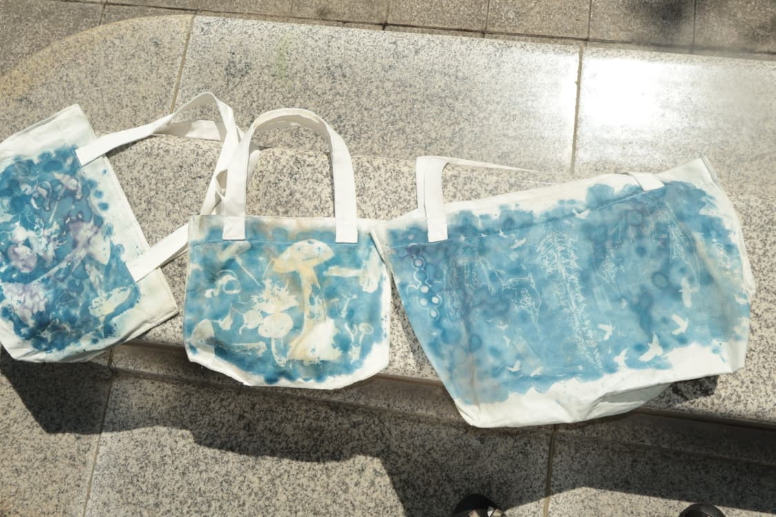 시아노타입 핸드 메이드 에코백 상품이미지1