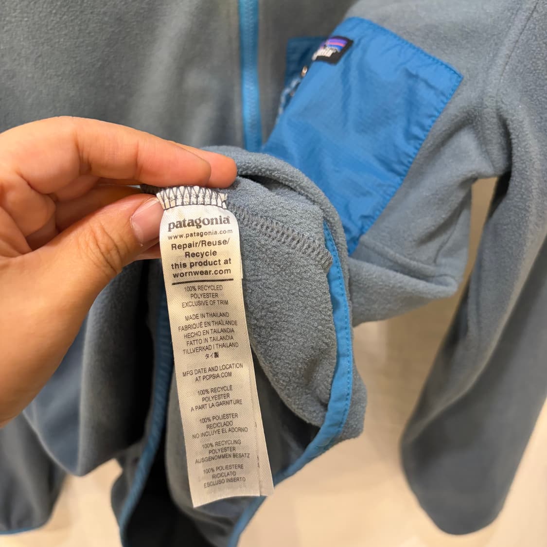 파타고니아 마이크로디니 플리스 풀오버 하프집업 상품이미지5