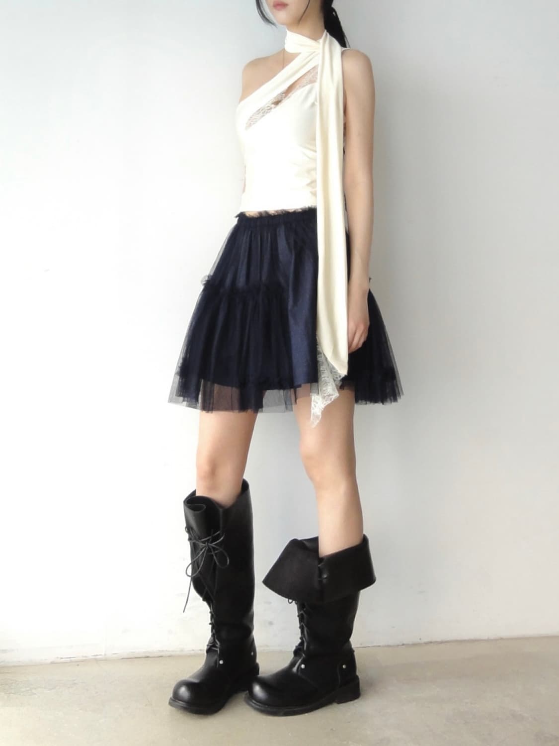 Tiered can can mini skirt / 상품이미지7