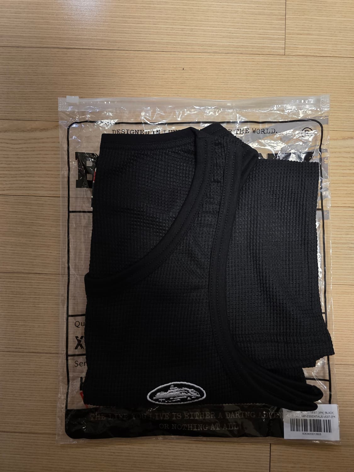 Corteiz bolo tank black M 코르테이즈 와플 슬리브리스 상품이미지1