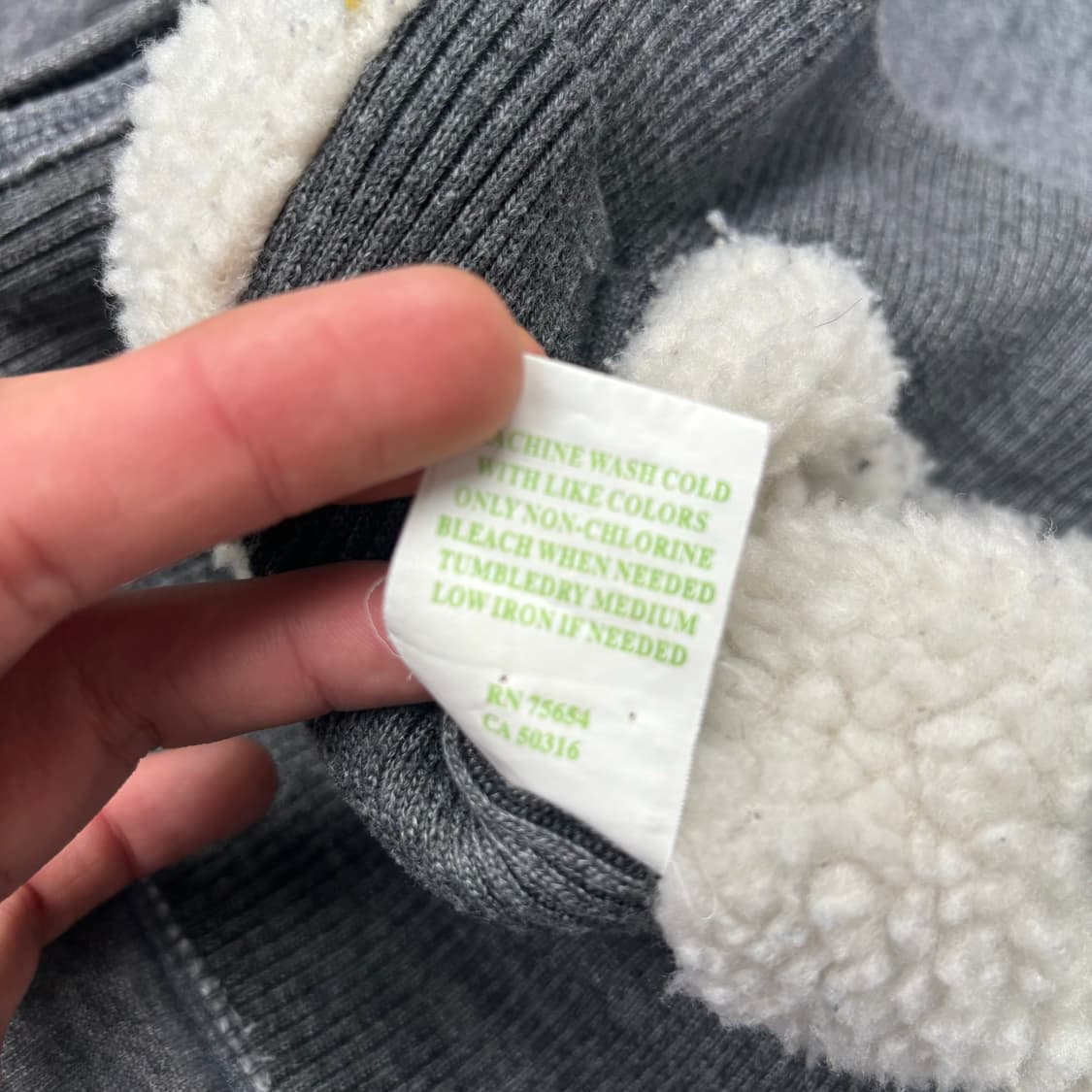 아베크롬비 y2k 빈티지 그레이 울프죠 후드집업 XL 상품이미지9