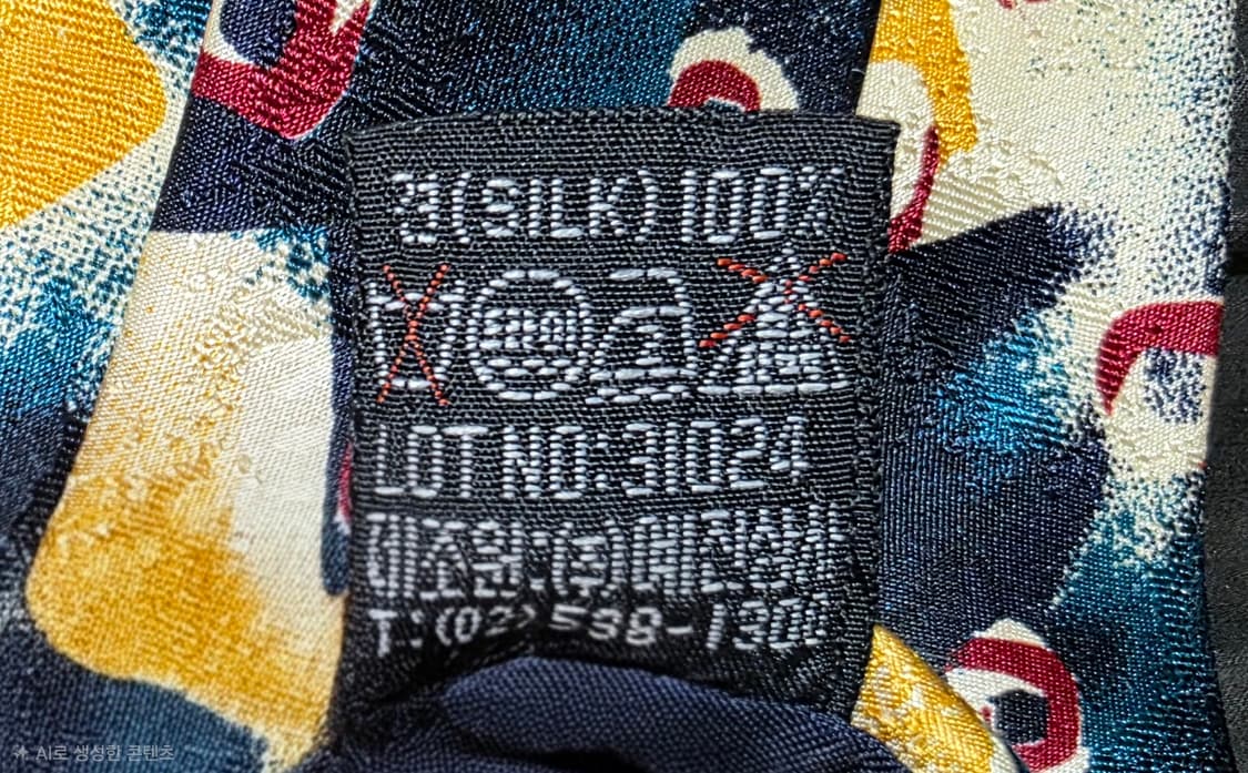 발렌시아가 빈티지 실크 넥타이 클래식 플라워 기하학 패턴 상품이미지9