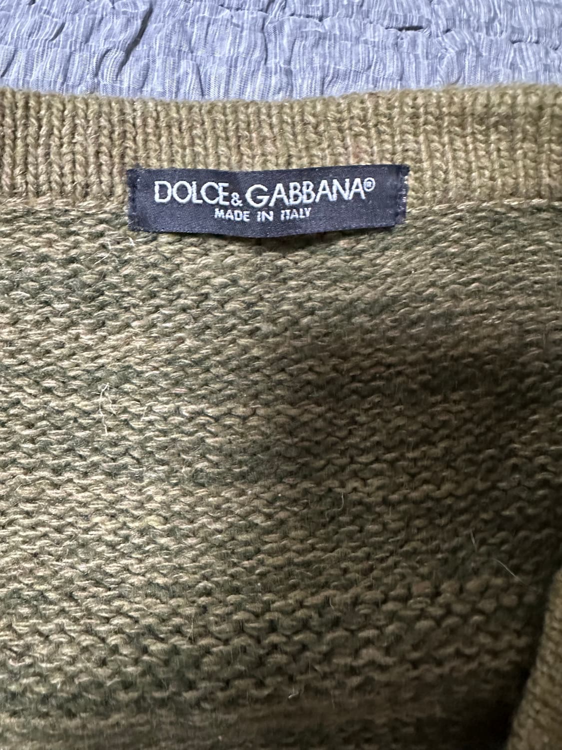 돌체앤가바나 카키색 니트 가디건 상품이미지3