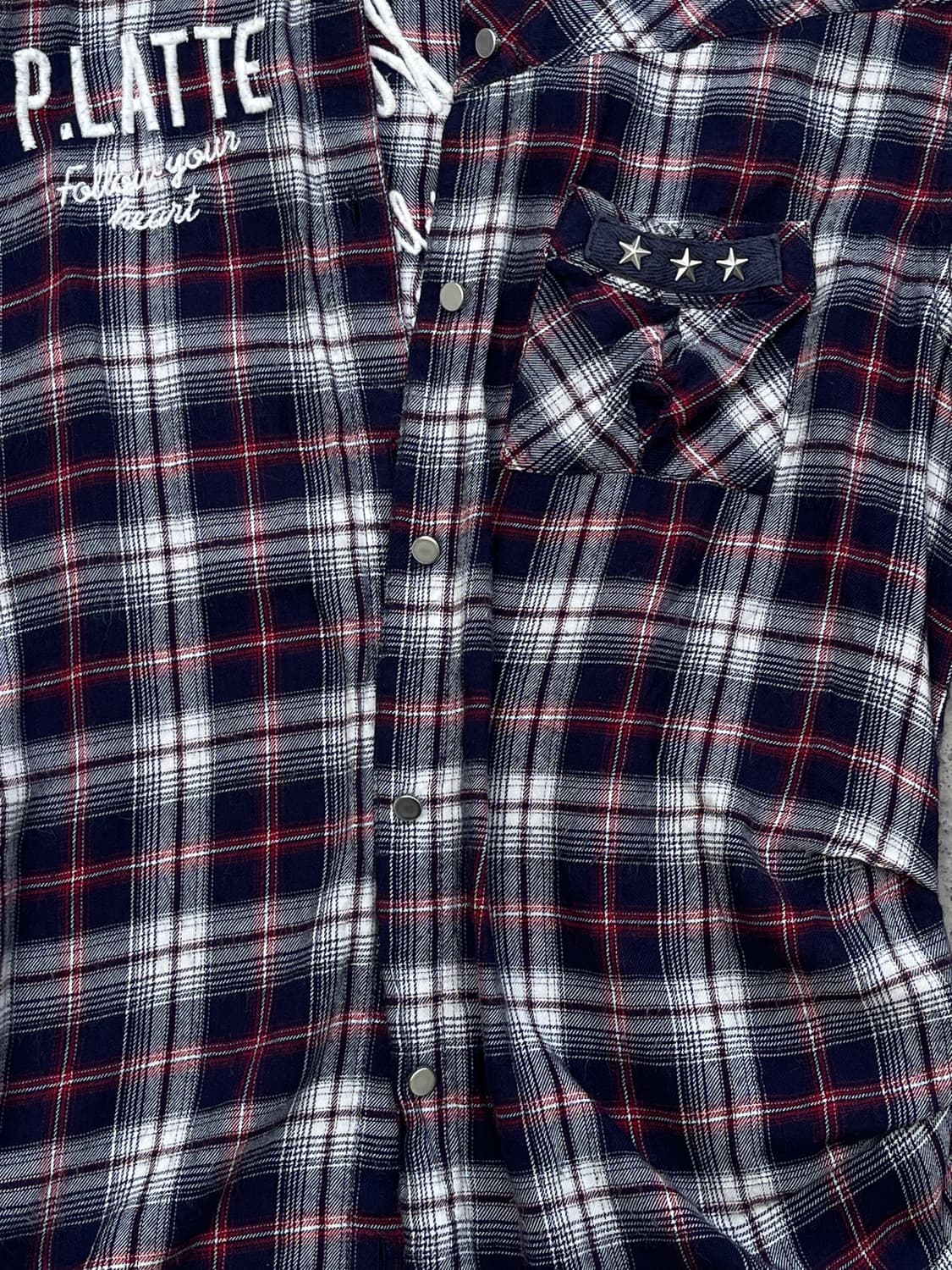(Pinklatte)Studded check shirts 상품이미지9