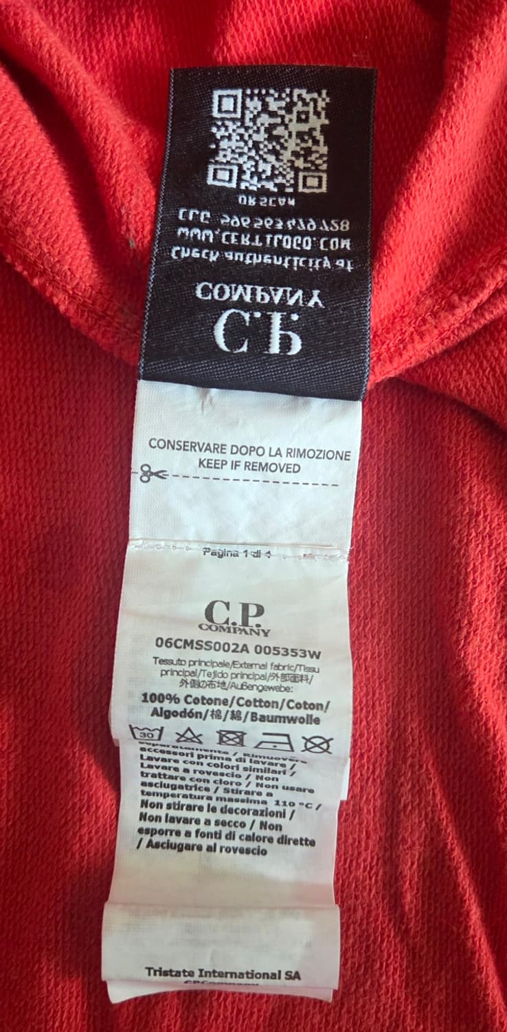 C.P.컴퍼니 오렌지색 맨투맨 티셔츠 XL 상품이미지9