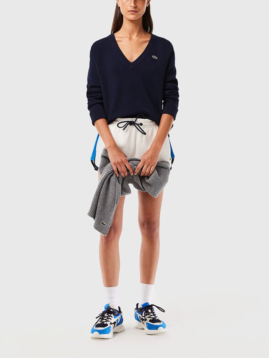 [택O새제품] 라코스테 FW 울100% 테니스 스웨터 - V넥 니트 네이 상품이미지1