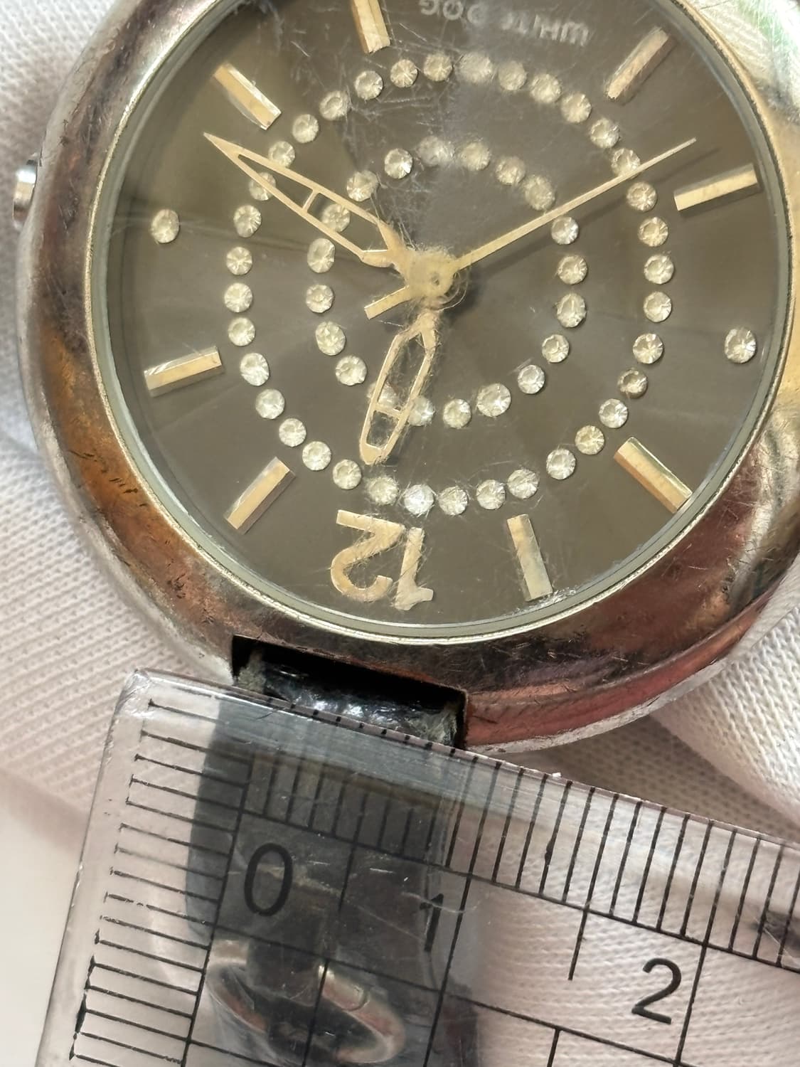 vintage white dog leather band watch 상품이미지2