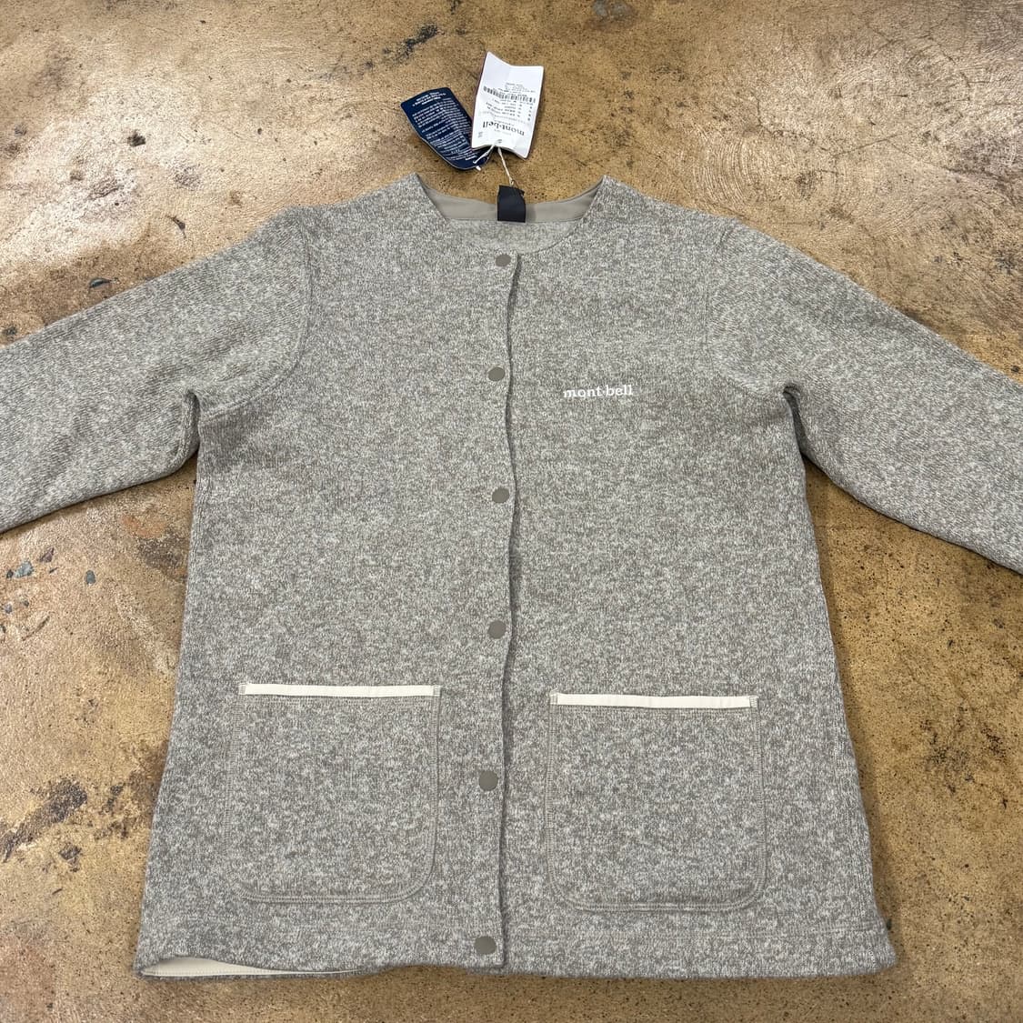 몽벨 그레이 니트 가디건 100 상품이미지3
