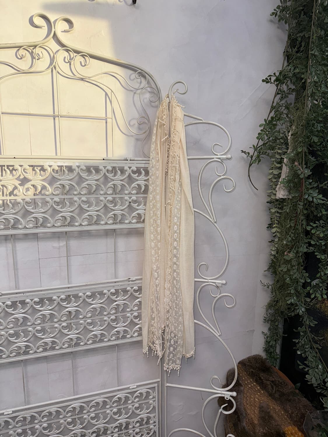 Ivory floral lace layered scarf  상품이미지4