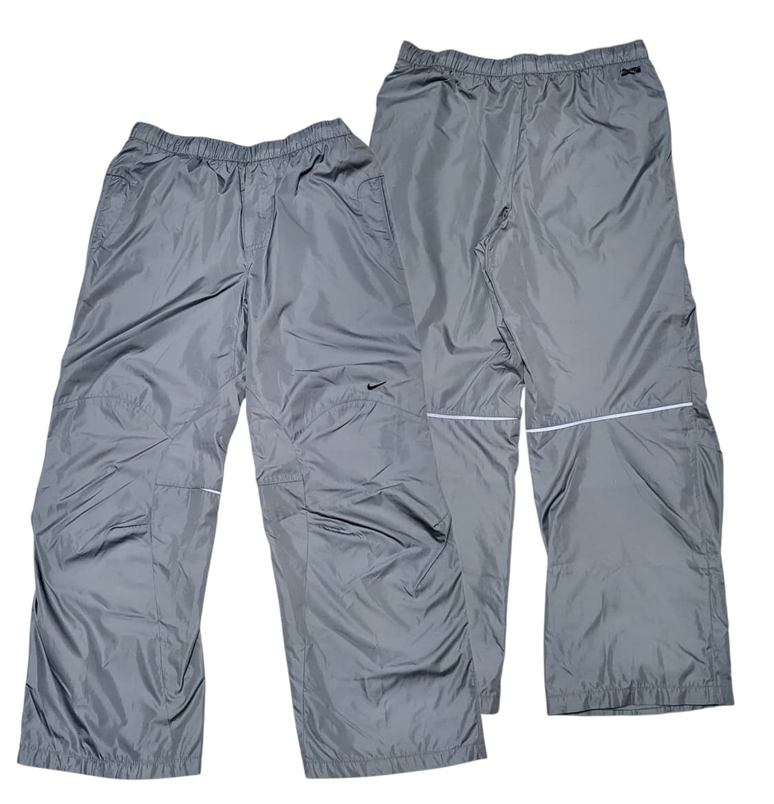 (S 55) y2k 나이키 올드스쿨 우븐팬츠 실버그레이 nike 트랙팬츠 상품이미지1