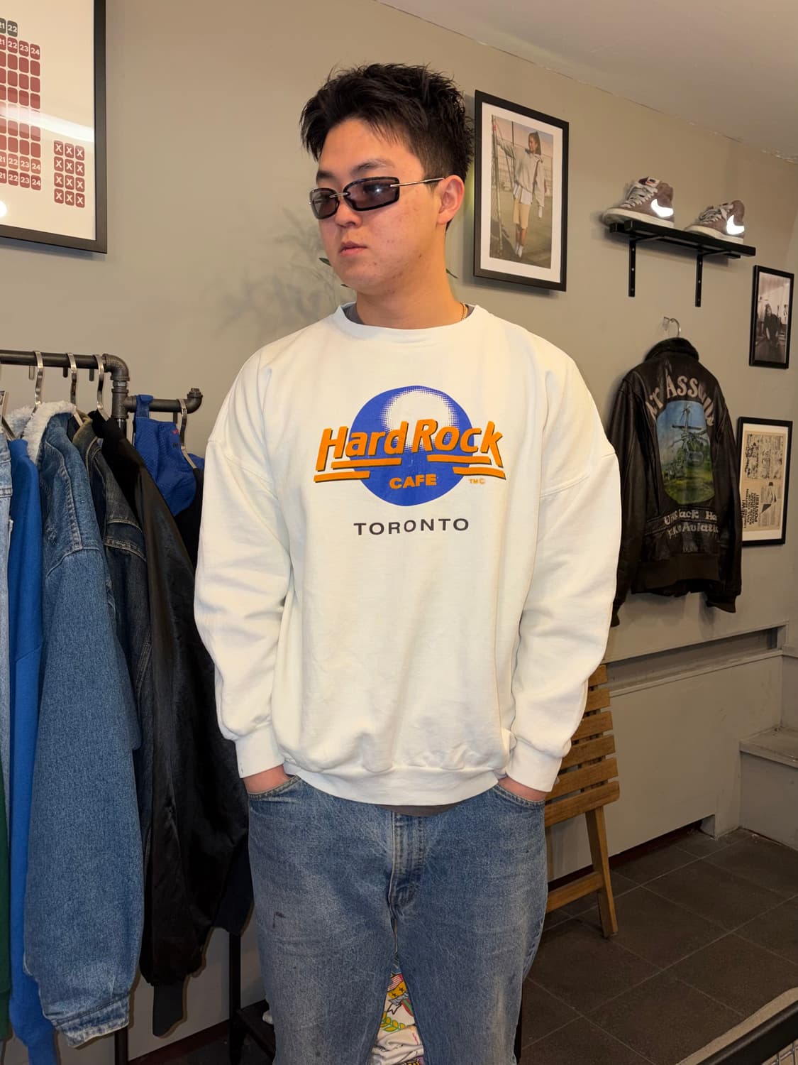 80’s Hard Rock Canada logo print sweats 상품이미지3