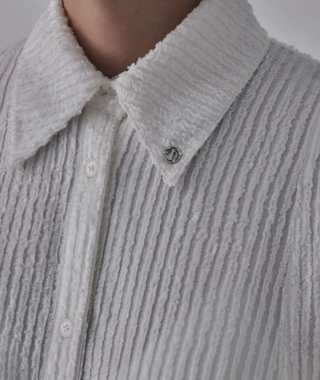 Velboa Stripe Strap Long Shirt One-Piece 상품이미지3