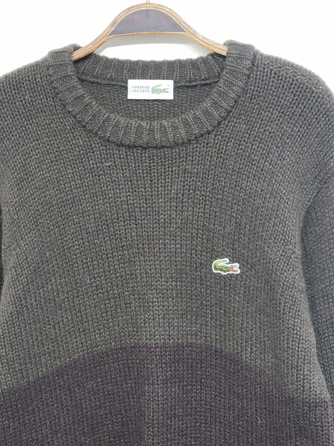 (M) 라코스테 니트 배색 라운드 스웨터 캐주얼  상품이미지2