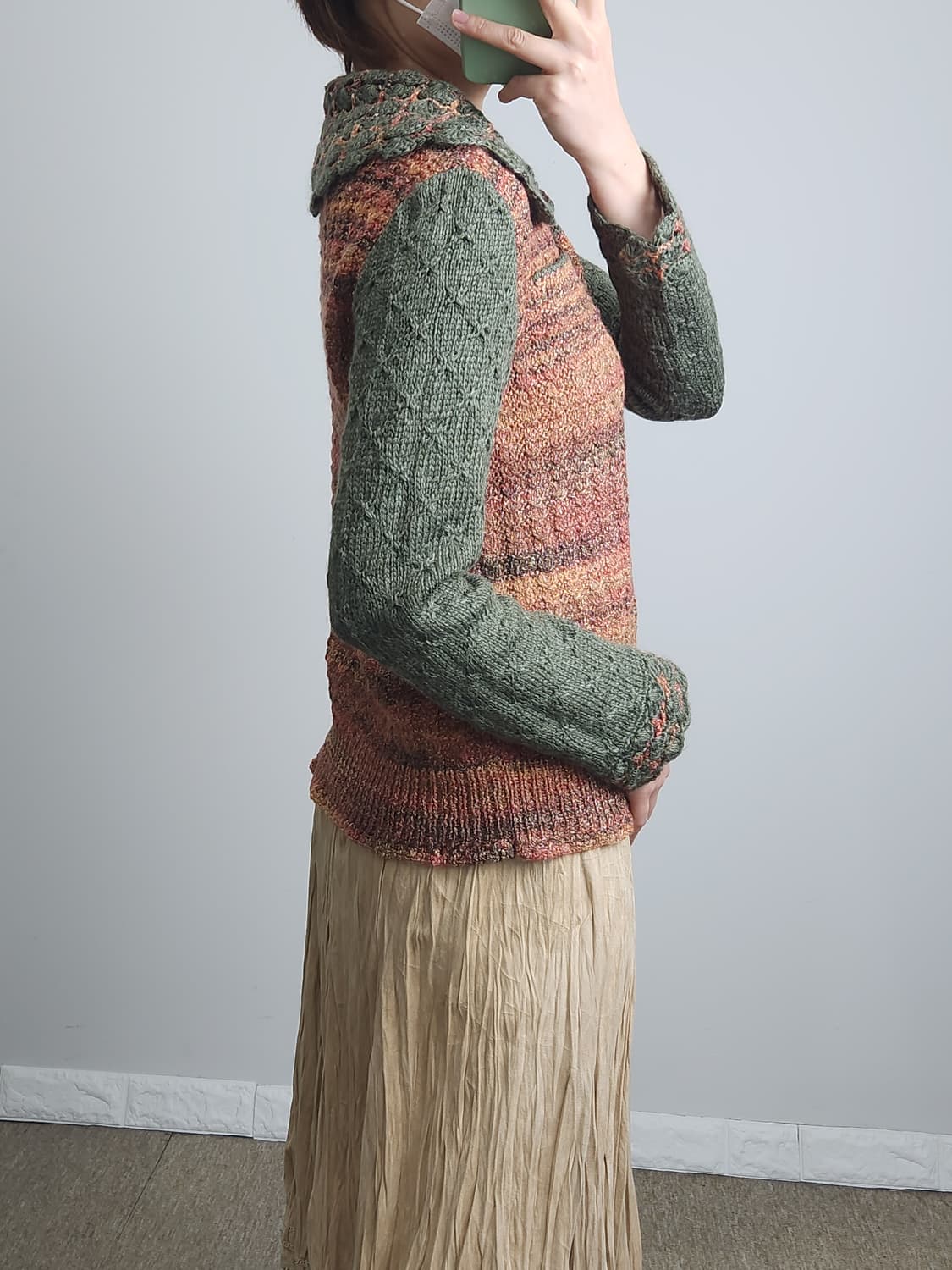 믹스 물결 니트 상품이미지3