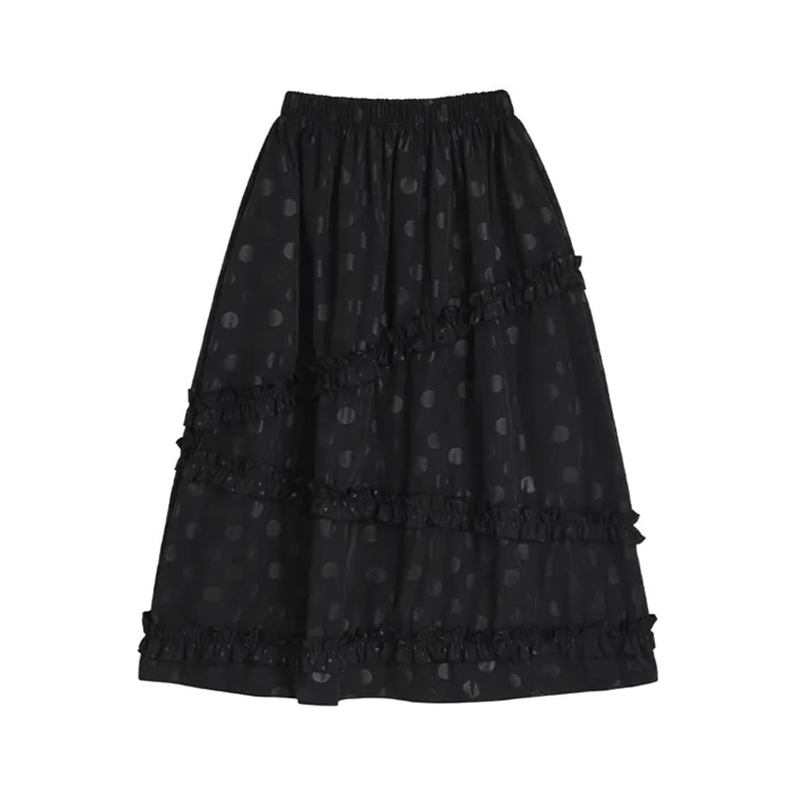 쿠키시 도트 프릴 캉캉 스커트 상품이미지1