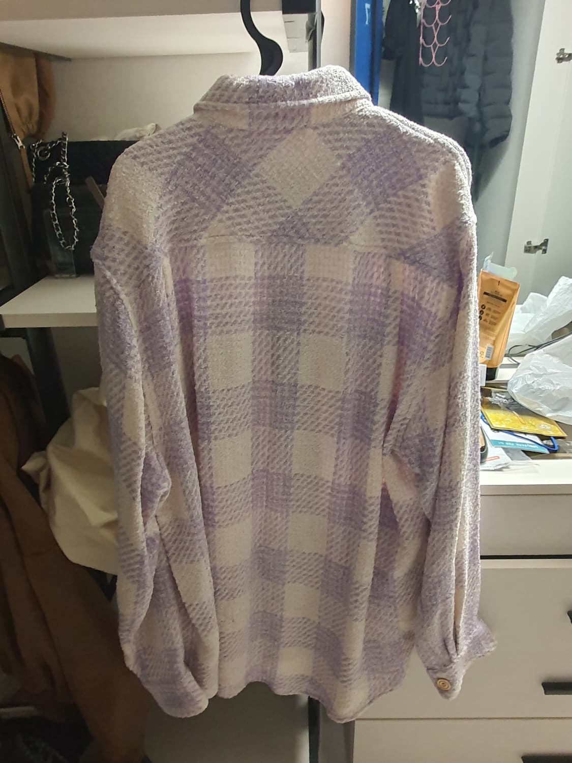 COOL T.M 트위드 체크 자켓 L사이즈 상품이미지2