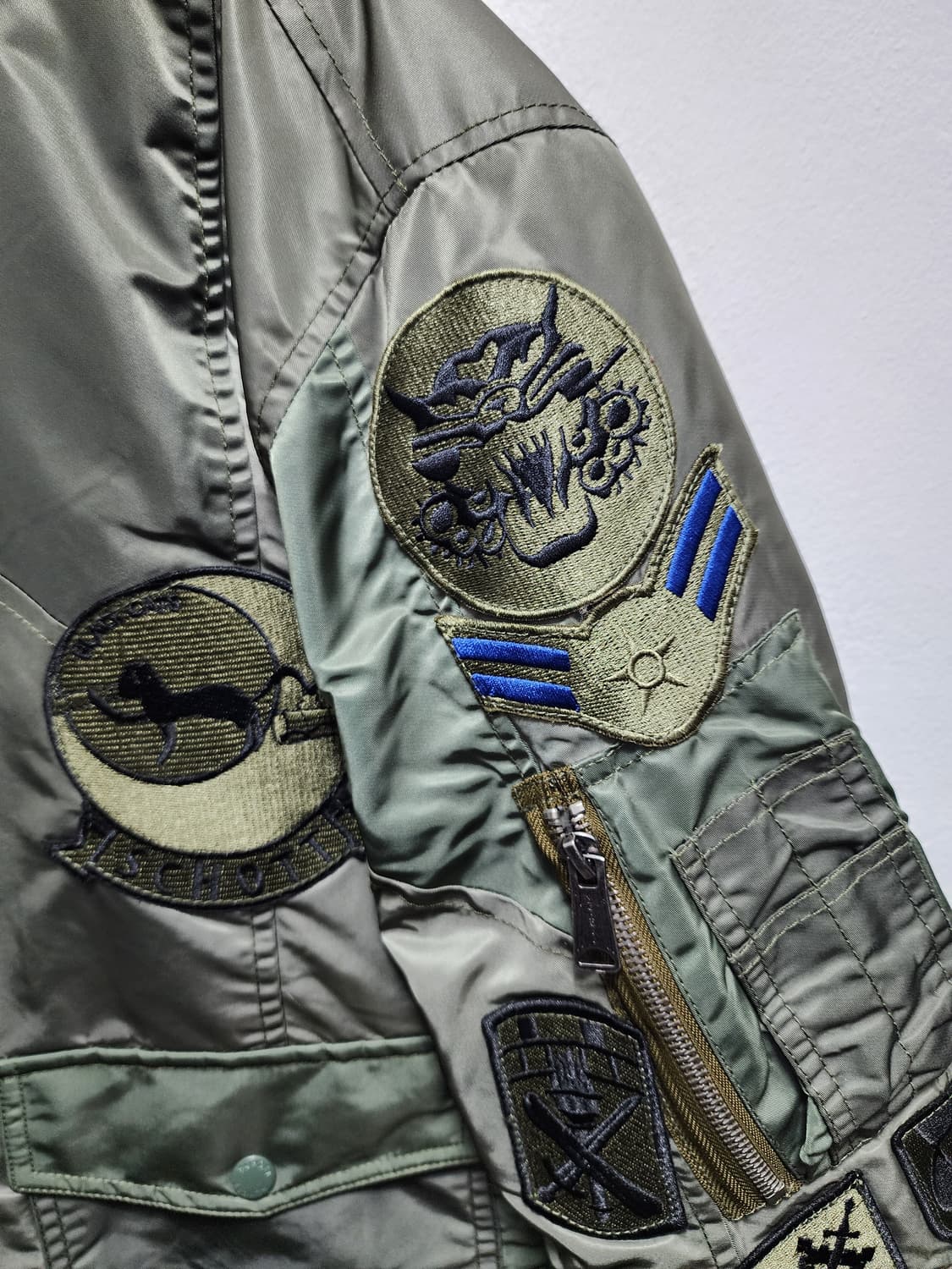 쇼트 USAF 밀리터리 패치워크 MA-1 항공점퍼  상품이미지4