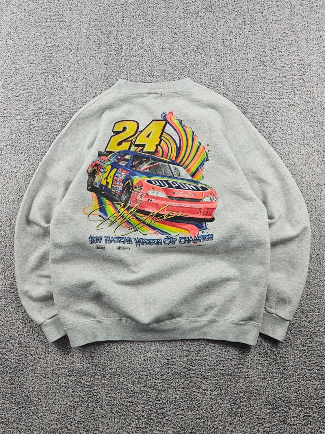 1997 나스카 윈스턴컵 듀퐁 레이싱 맨투맨 스웻 셔츠 (L)/10939 상품이미지5