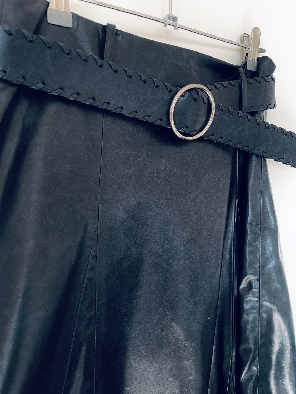 ZARA 벨트 레더 스커트 M 상품이미지2