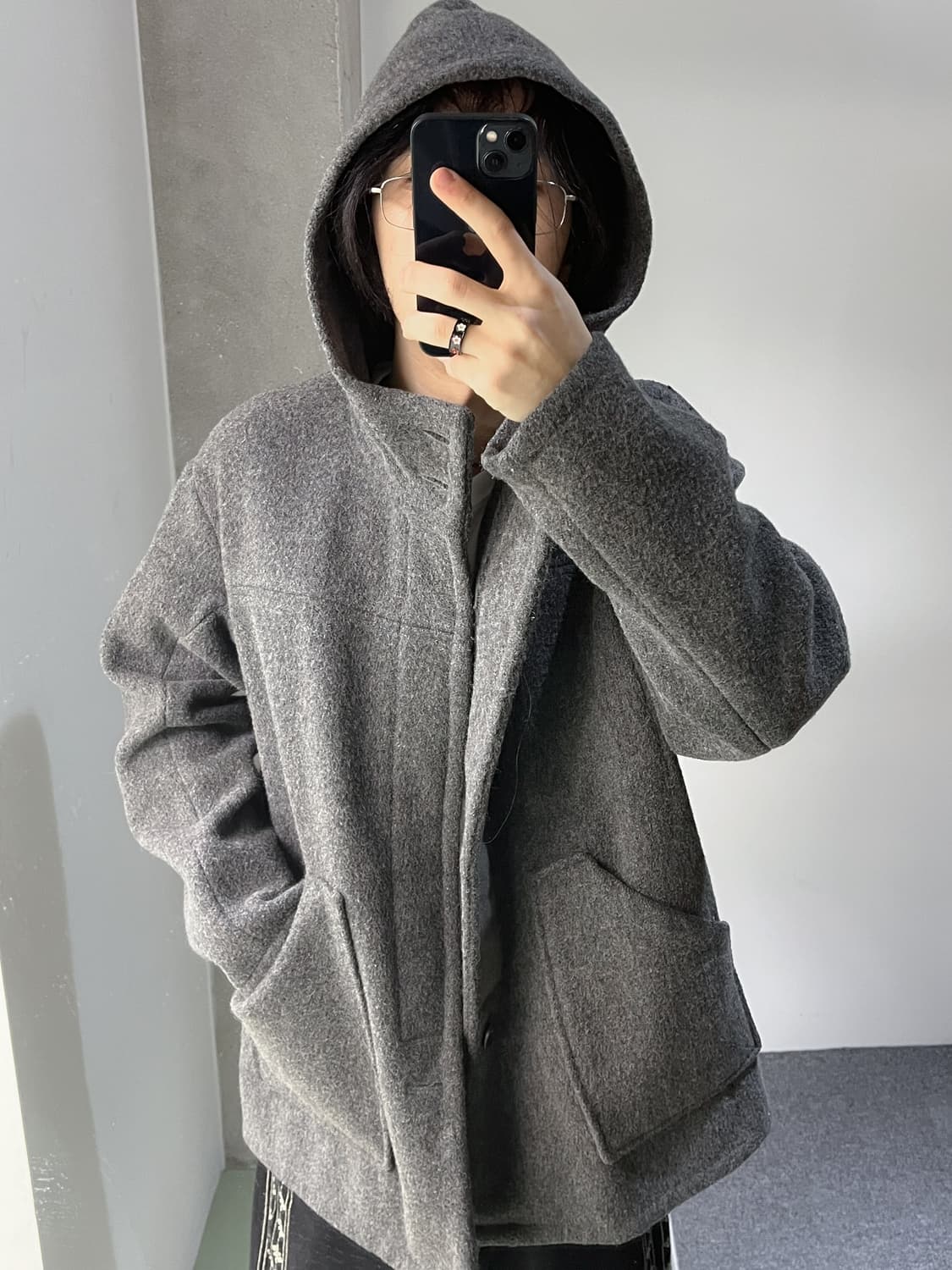 빈티지 잉글랜드 울 더플 코트 상품이미지1