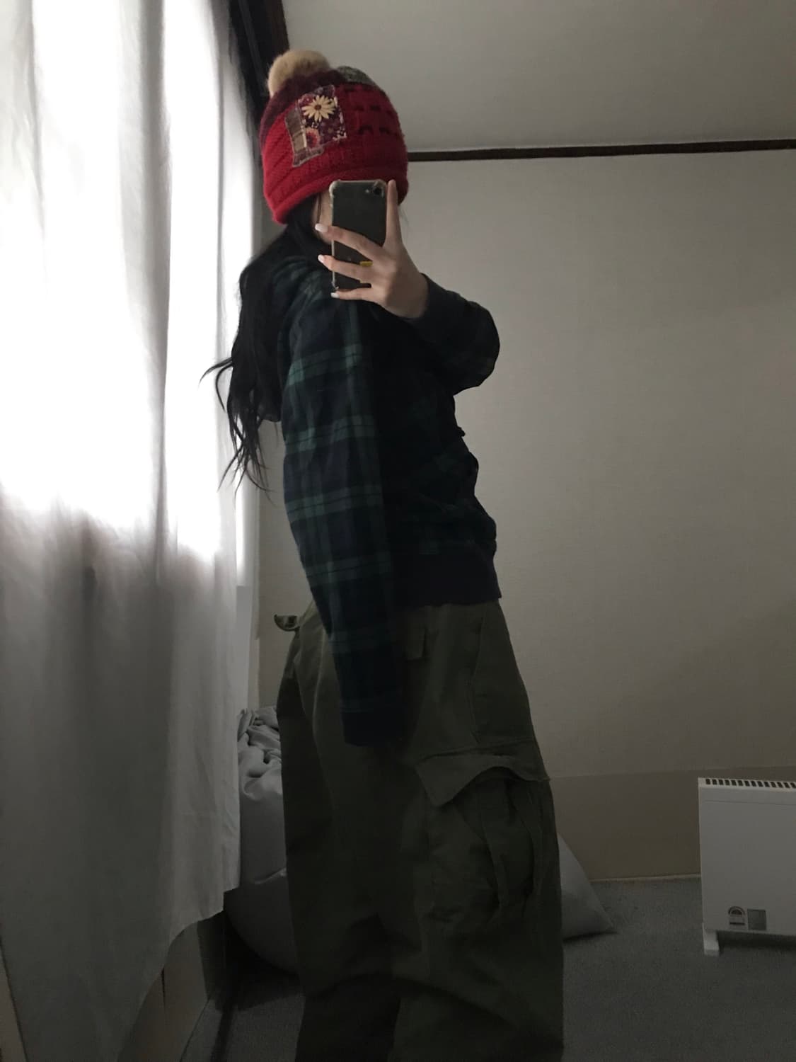 빔즈 체크 사선 후드집업 상품이미지6