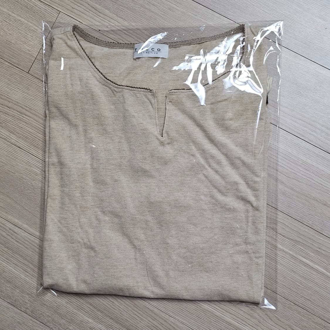 M L 100 66 TOCCO 반팔 에스닉 오버핏 티셔츠 모리걸 빈티지 상품이미지7