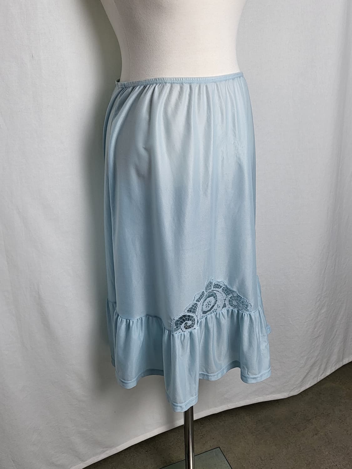 빈티지 소다 블루 슬립 스커트 상품이미지1