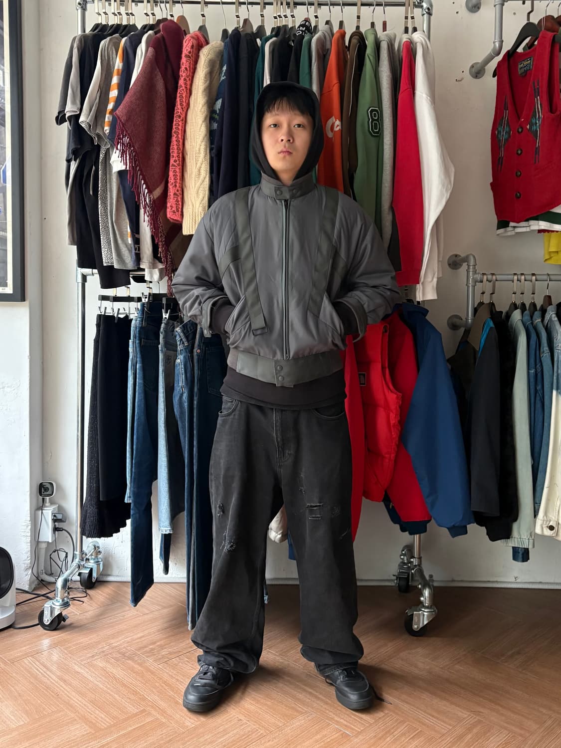 80s Issey Miyake 스카이라인 자켓 상품이미지4