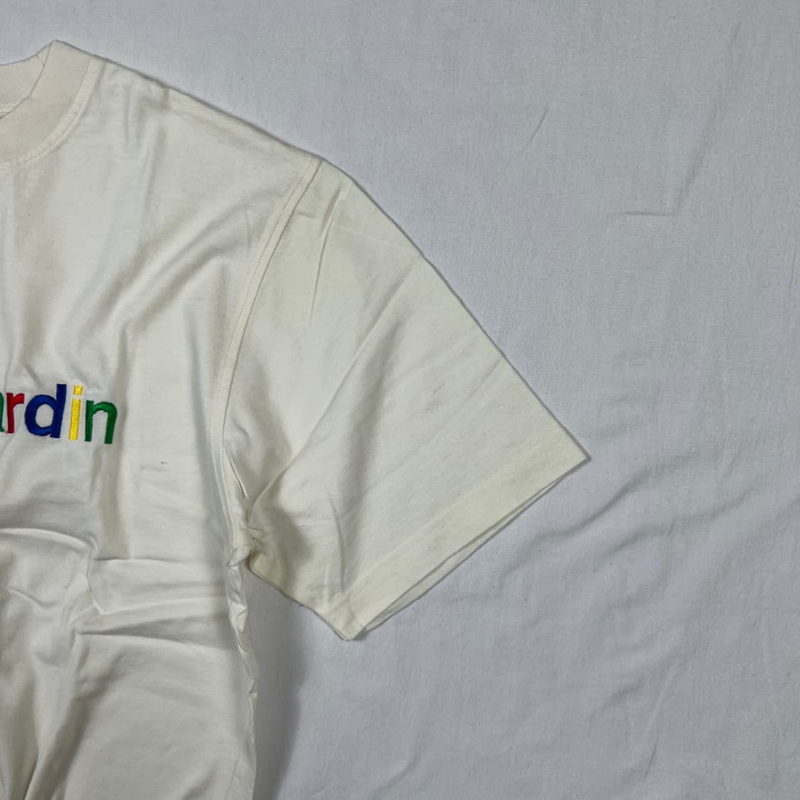 피에르가르뎅 pierre cardin 멀티컬러 로고 반팔티 상품이미지4