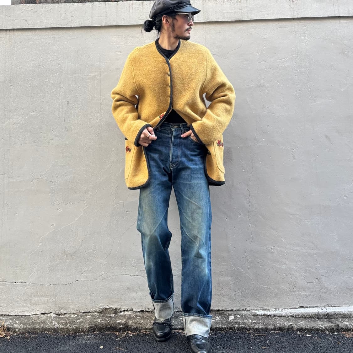 일본 에비수 신치백 셀비지 데님 팬츠 상품이미지3