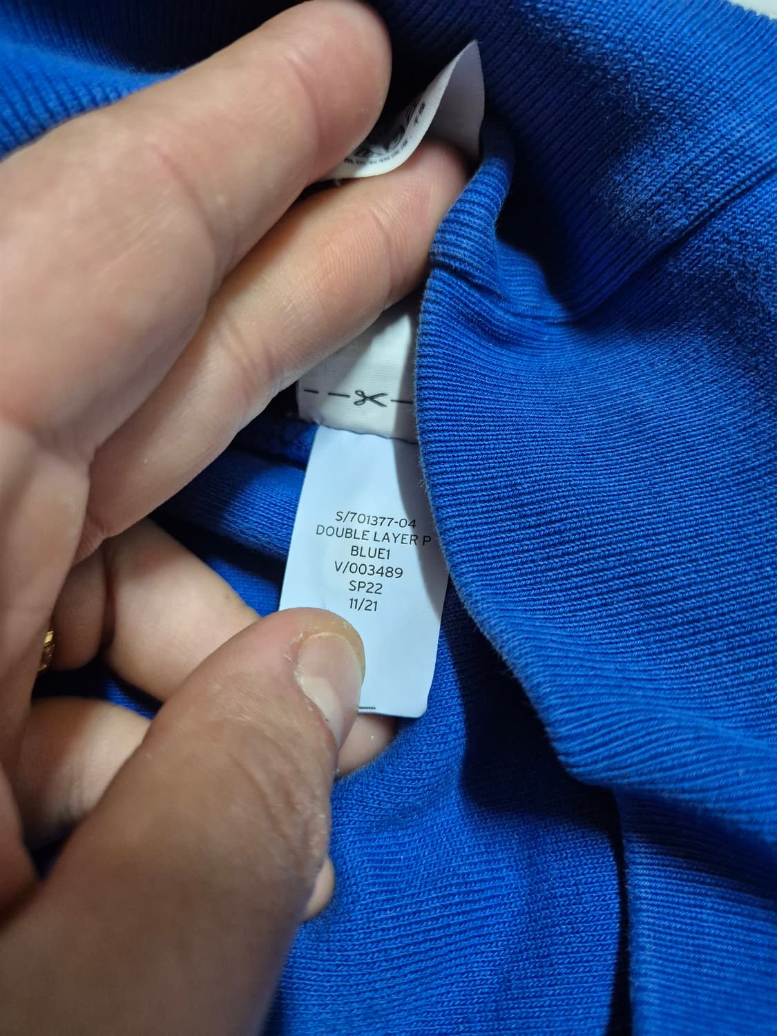 [L] 이지 갭 후드 블루 파랑색 yzy 칸예 상품이미지4