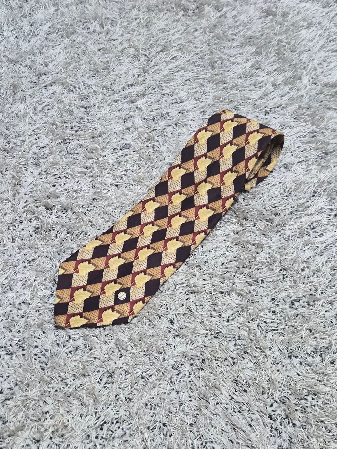 던힐Dunhill 낙엽 패턴 넥타이 Free - N54 상품이미지1